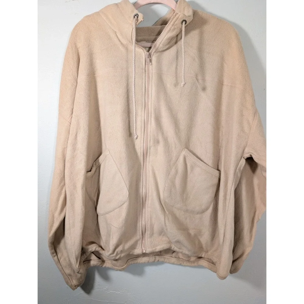 PERCH by Blu Pepper‎ Pop Lus Size 2X Tan Zip Up Jacket